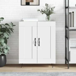 vidaXL Dressoir 69,5x34x90 cm bewerkt hout wit