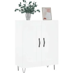 vidaXL Dressoir 69,5x34x90 cm bewerkt hout wit