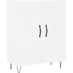 vidaXL Dressoir 69,5x34x90 cm bewerkt hout wit