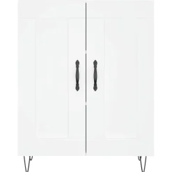 vidaXL Dressoir 69,5x34x90 cm bewerkt hout wit