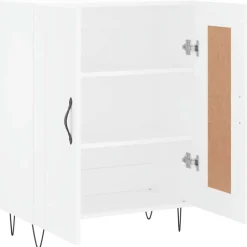 vidaXL Dressoir 69,5x34x90 cm bewerkt hout wit