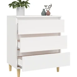 vidaXL Dressoir 60x35x70 cm bewerkt hout wit