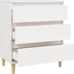 vidaXL Dressoir 60x35x70 cm bewerkt hout wit