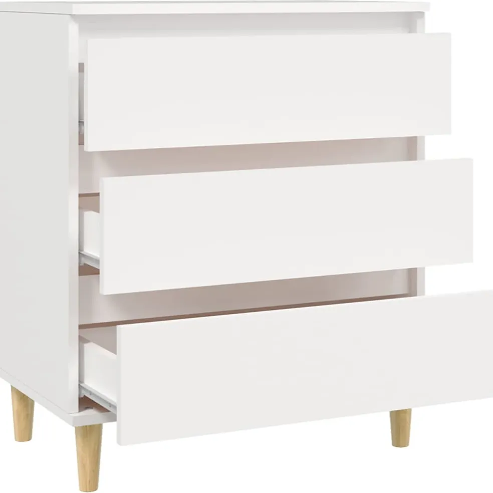 vidaXL Dressoir 60x35x70 cm bewerkt hout wit