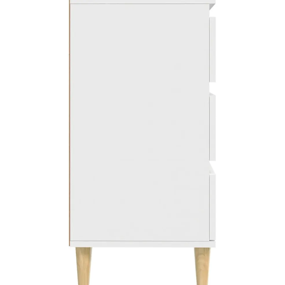 vidaXL Dressoir 60x35x70 cm bewerkt hout wit
