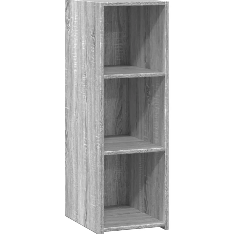 vidaXL Dressoir 30x41x93 cm bewerkt hout grijs sonoma eikenkleurig