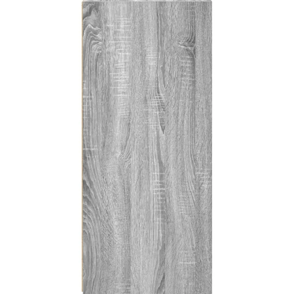 vidaXL Dressoir 30x41x93 cm bewerkt hout grijs sonoma eikenkleurig