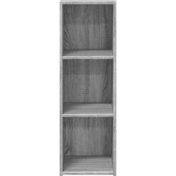 vidaXL Dressoir 30x41x93 cm bewerkt hout grijs sonoma eikenkleurig
