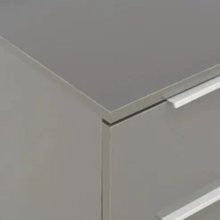 vidaXL Dressoir 60x35x80 cm bewerkt hout hoogglans grijs