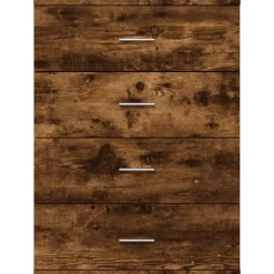 vidaXL Dressoir 60x39x80 cm bewerkt hout gerookt eikenkleurig