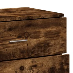 vidaXL Dressoir 60x39x80 cm bewerkt hout gerookt eikenkleurig