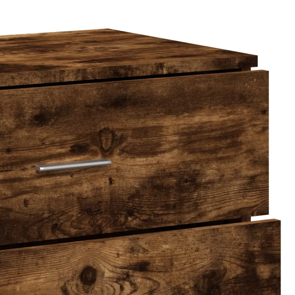 vidaXL Dressoir 60x39x80 cm bewerkt hout gerookt eikenkleurig