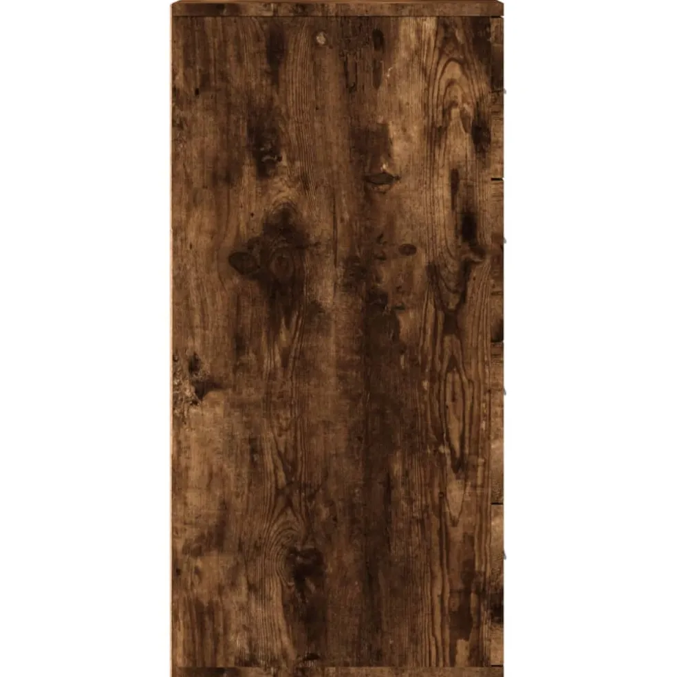 vidaXL Dressoir 60x39x80 cm bewerkt hout gerookt eikenkleurig