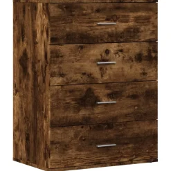 vidaXL Dressoir 60x39x80 cm bewerkt hout gerookt eikenkleurig