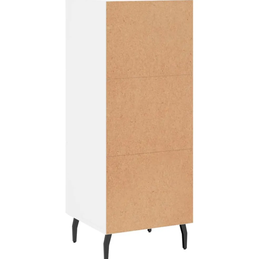 vidaXL Dressoir 34,5x34x90 cm bewerkt hout wit