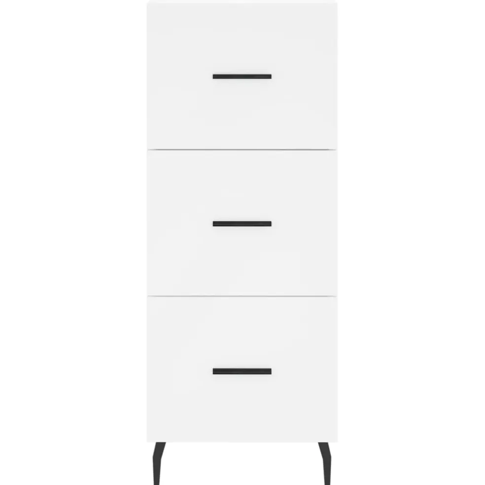 vidaXL Dressoir 34,5x34x90 cm bewerkt hout wit
