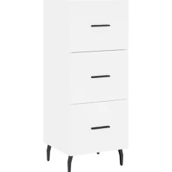 vidaXL Dressoir 34,5x34x90 cm bewerkt hout wit