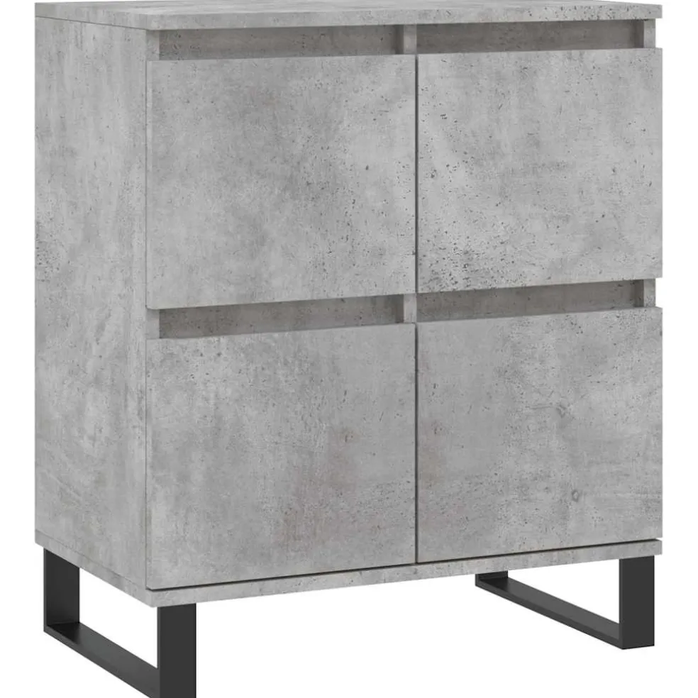 vidaXL Dressoir 60x35x76 cm bewerkt hout wit