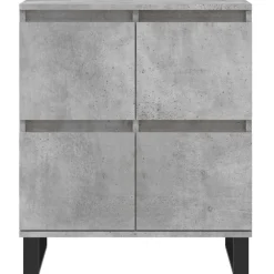vidaXL Dressoir 60x35x70 cm bewerkt hout betongrijs