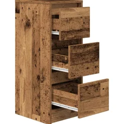vidaXL Dressoir 40x35x70 cm bewerkt hout betongrijs
