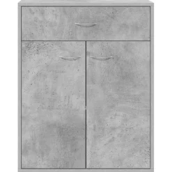 vidaXL Dressoir 60x30x75 cm bewerkt hout betongrijs