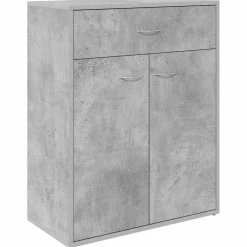 vidaXL Dressoir 60x30x75 cm bewerkt hout betongrijs