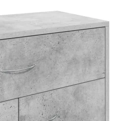 vidaXL Dressoir 30x30x70 cm bewerkt hout gerookt eikenkleurig