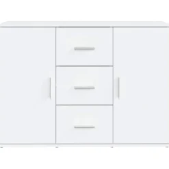 vidaXL Dressoir 91x29,5x65 cm bewerkt hout wit