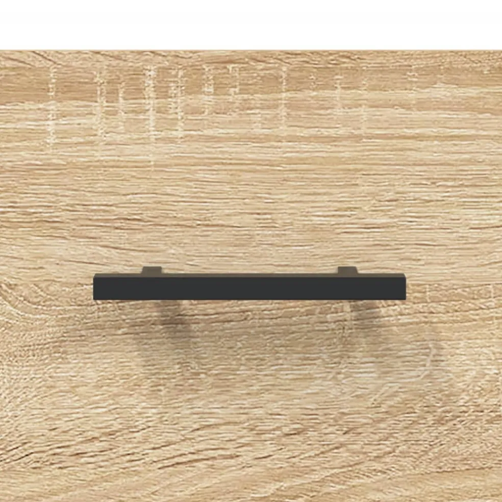 vidaXL Dressoir 34,5x34x90 cm bewerkt hout sonoma eiken