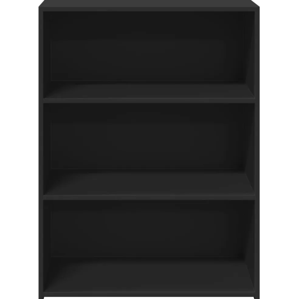 vidaXL Dressoir 70x41x93 cm bewerkt hout zwart