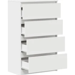 vidaXL Dressoir 60x35x98,5 cm bewerkt hout wit