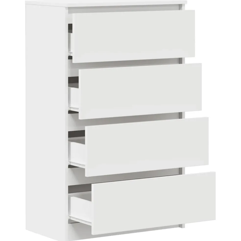vidaXL Dressoir 60x35x98,5 cm bewerkt hout wit