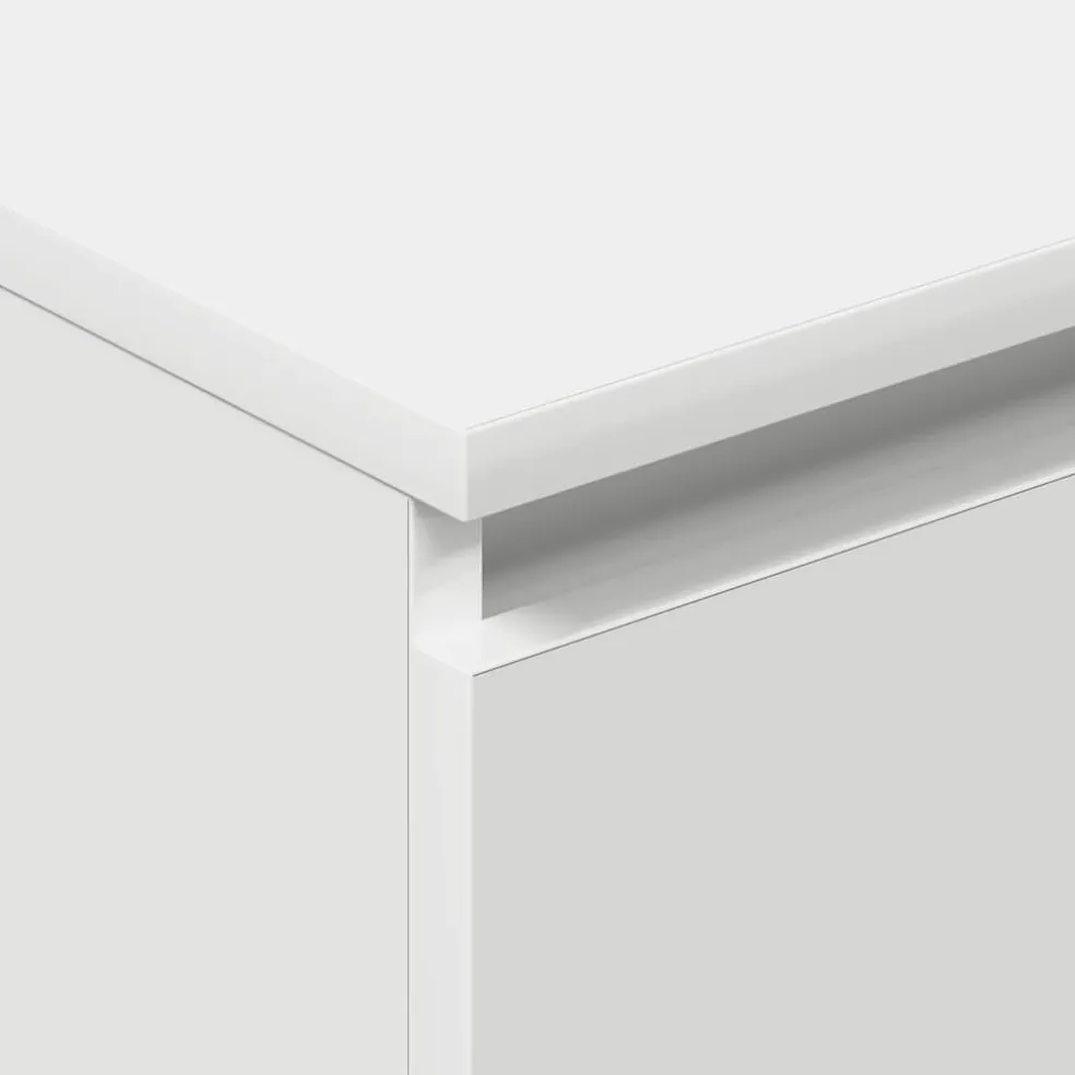vidaXL Dressoir 60x35x98,5 cm bewerkt hout wit