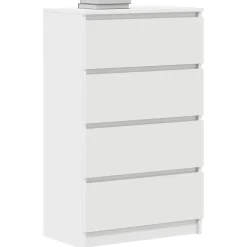 vidaXL Dressoir 60x35x98,5 cm bewerkt hout wit