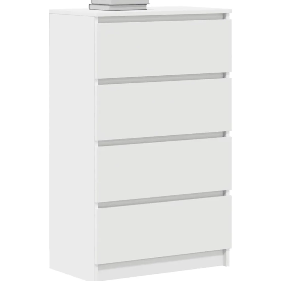 vidaXL Dressoir 60x35x98,5 cm bewerkt hout wit