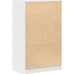 vidaXL Dressoir 60x35x98,5 cm bewerkt hout wit