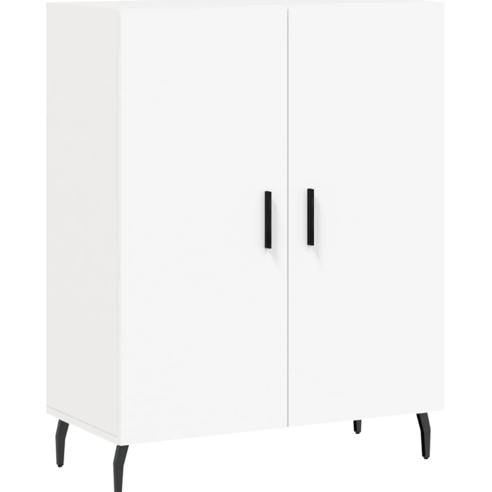 vidaXL Dressoir 69,5x34x90 cm bewerkt hout wit