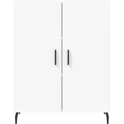 vidaXL Dressoir 69,5x34x90 cm bewerkt hout wit
