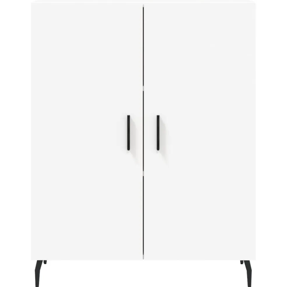 vidaXL Dressoir 69,5x34x90 cm bewerkt hout wit