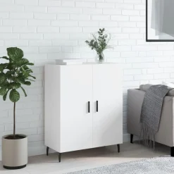 vidaXL Dressoir 69,5x34x90 cm bewerkt hout wit