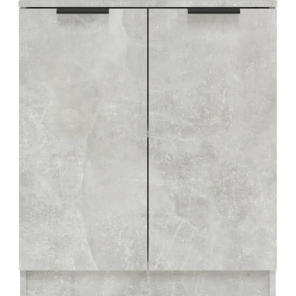 vidaXL Dressoir 60x30x70 cm bewerkt hout betongrijs