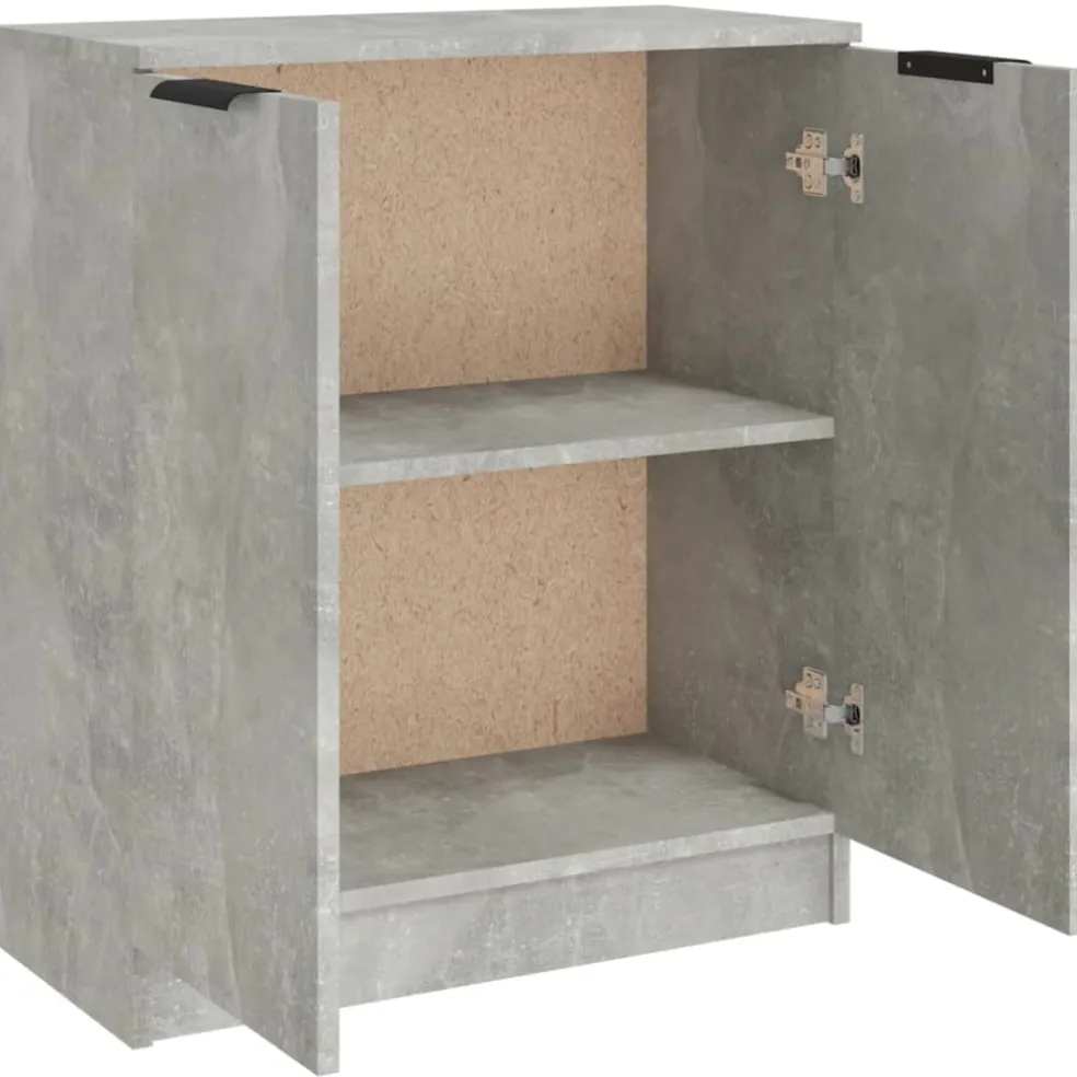 vidaXL Dressoir 60x30x70 cm bewerkt hout betongrijs