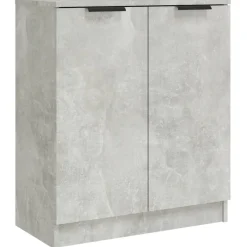vidaXL Dressoir 60x30x70 cm bewerkt hout betongrijs