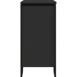 vidaXL Dressoir 91x35,5x74,5 cm bewerkt hout zwart