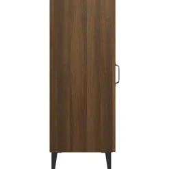 vidaXL Dressoir 34,5x34x90 cm bewerkt hout bruin eikenkleur