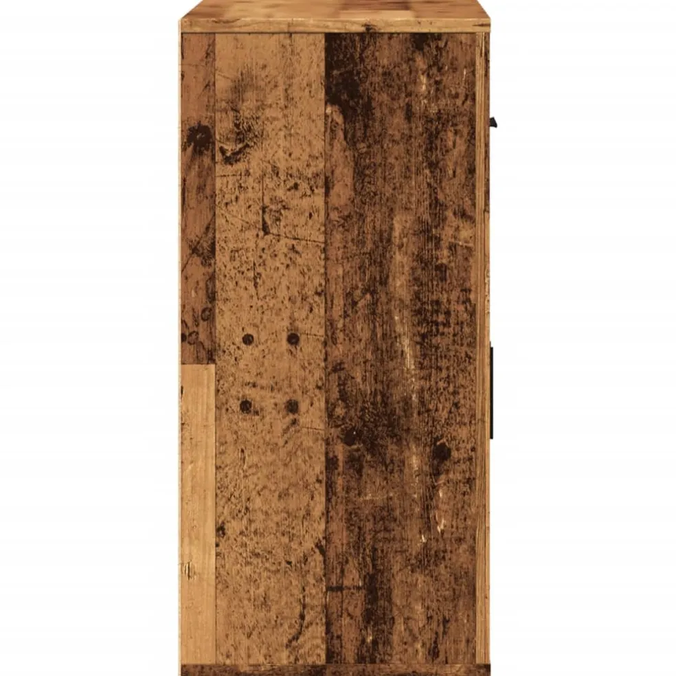 vidaXL Dressoir 80x33x70 cm bewerkt hout oud houtkleurig