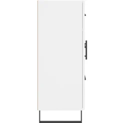 vidaXL Dressoir 69,5x34x90 cm bewerkt hout wit