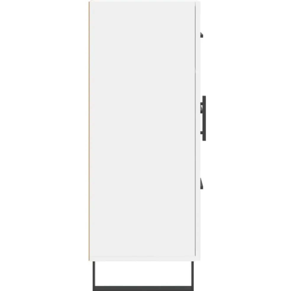 vidaXL Dressoir 69,5x34x90 cm bewerkt hout wit