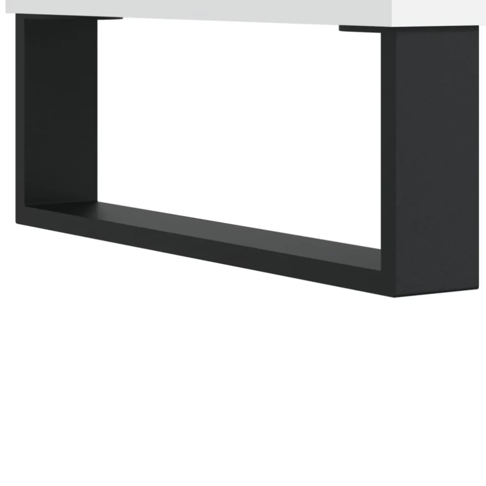 vidaXL Dressoir 69,5x34x90 cm bewerkt hout wit