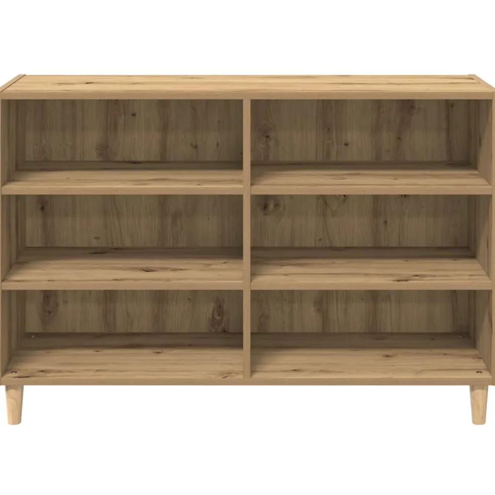 vidaXL Dressoir 103,5x35x70 cm bewerkt hout artisanaal eikenkleurig